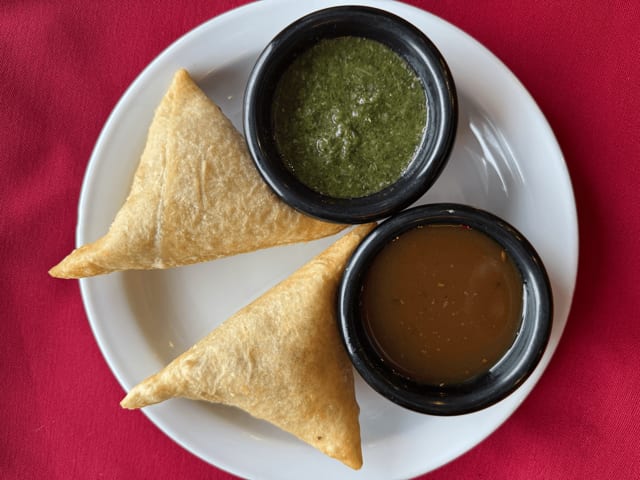 Vegetable Samosas.