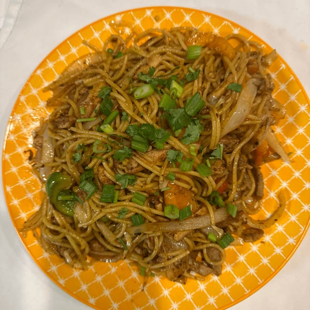 Chicken Noodle Nepali Style.