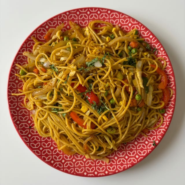 Veg or Chicken Noodles.