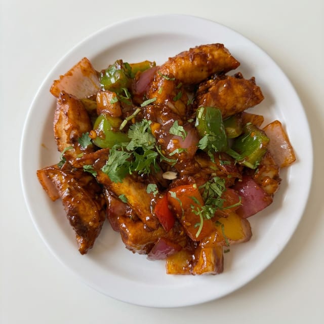 Chili Chicken Momos.