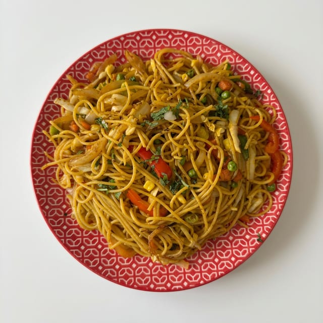 Veggie Noodle Nepali Style.